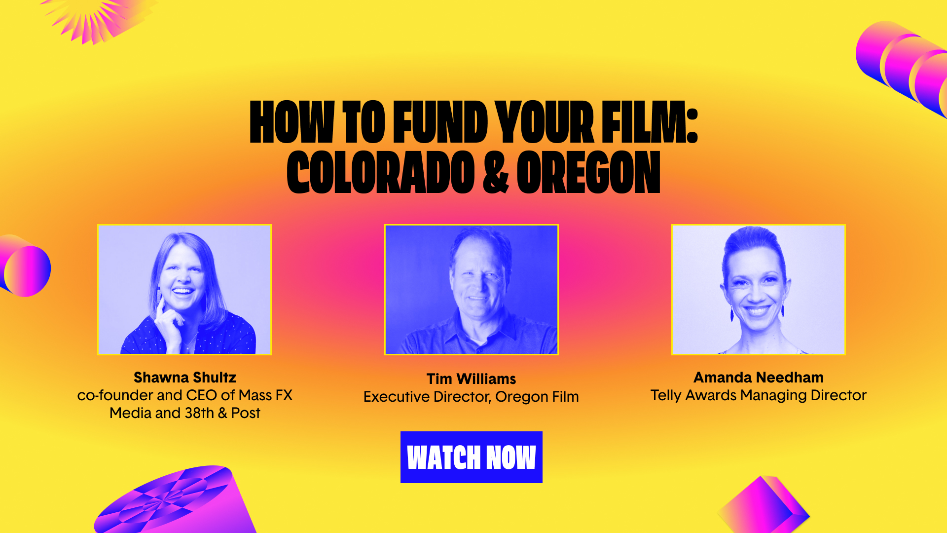 Throughlines: How to Fund Your Film: Colorado &amp; Oregon