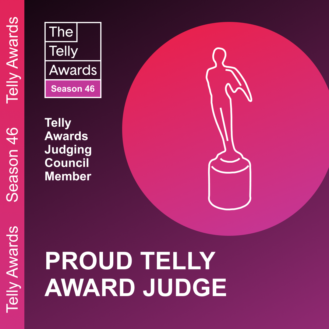 A sample promotional image to publicize your Telly nomination
