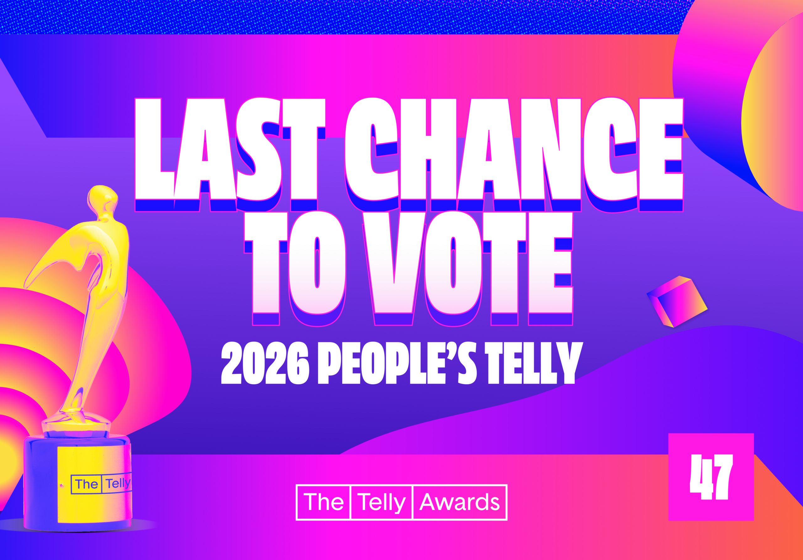 Image for people's telly voting is open. Vote before April 17