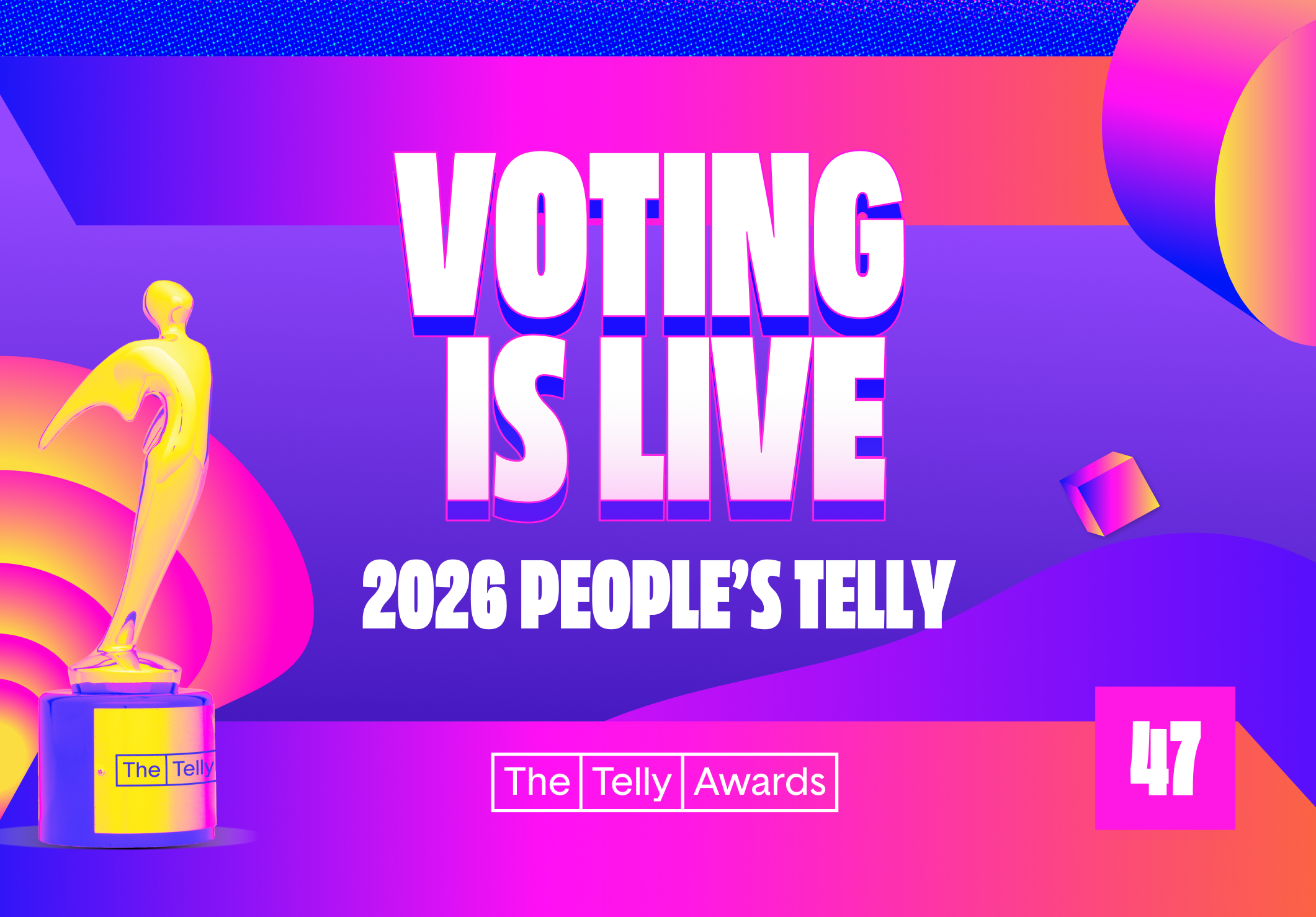 Image for people's telly voting is open. Vote before April 17