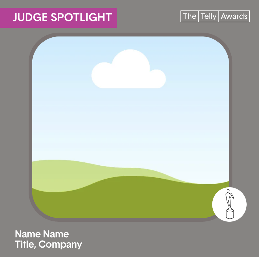 A sample promotional image to publicize your Telly nomination