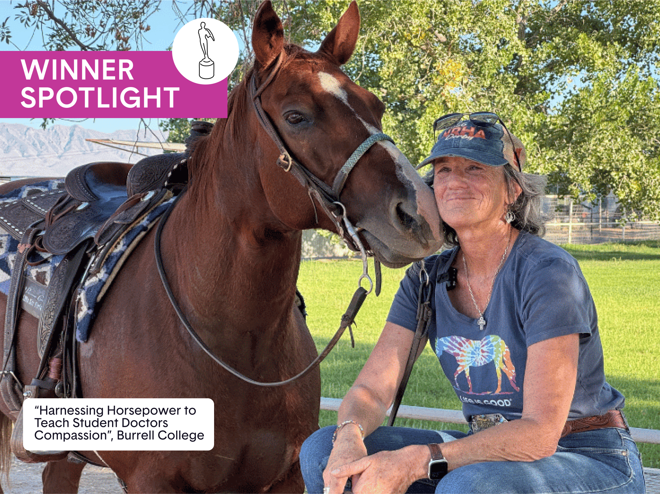 Burrell College on a Nervous Interview That Changed Around a Horse